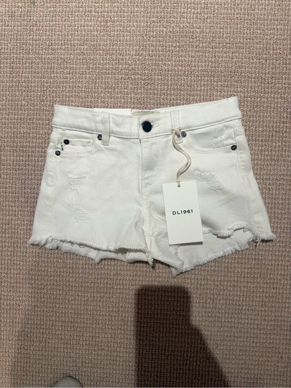 DL1961 Lucy shorts - high rise Frayed Hem Denim Shorts